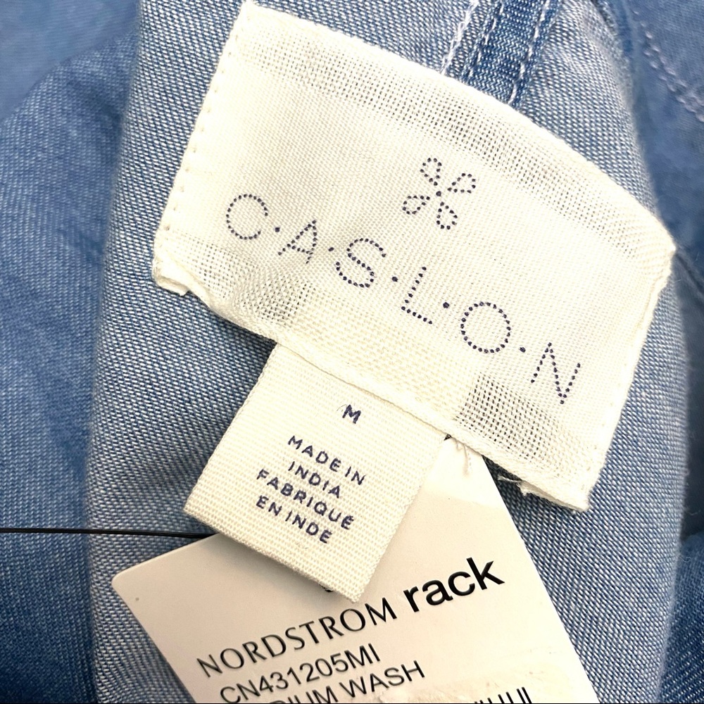 NWT Caslon Chambray Lightweight Utility Jacket - Picture 10 of 10